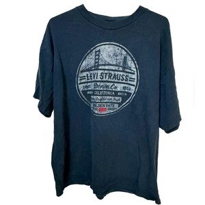 Vintage Distressed Thick Levi’s LEVI STRAUSS Men’s XXL T-Shirt Golden Gate SF